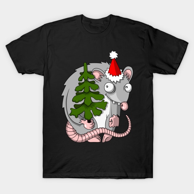 christmas rat T-Shirt by Shvetsov